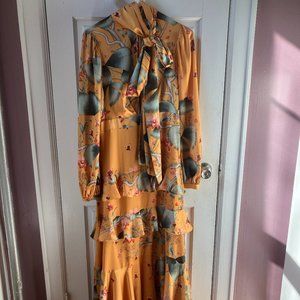 Johanna Ortiz for H&M gorgeous yellow print dress